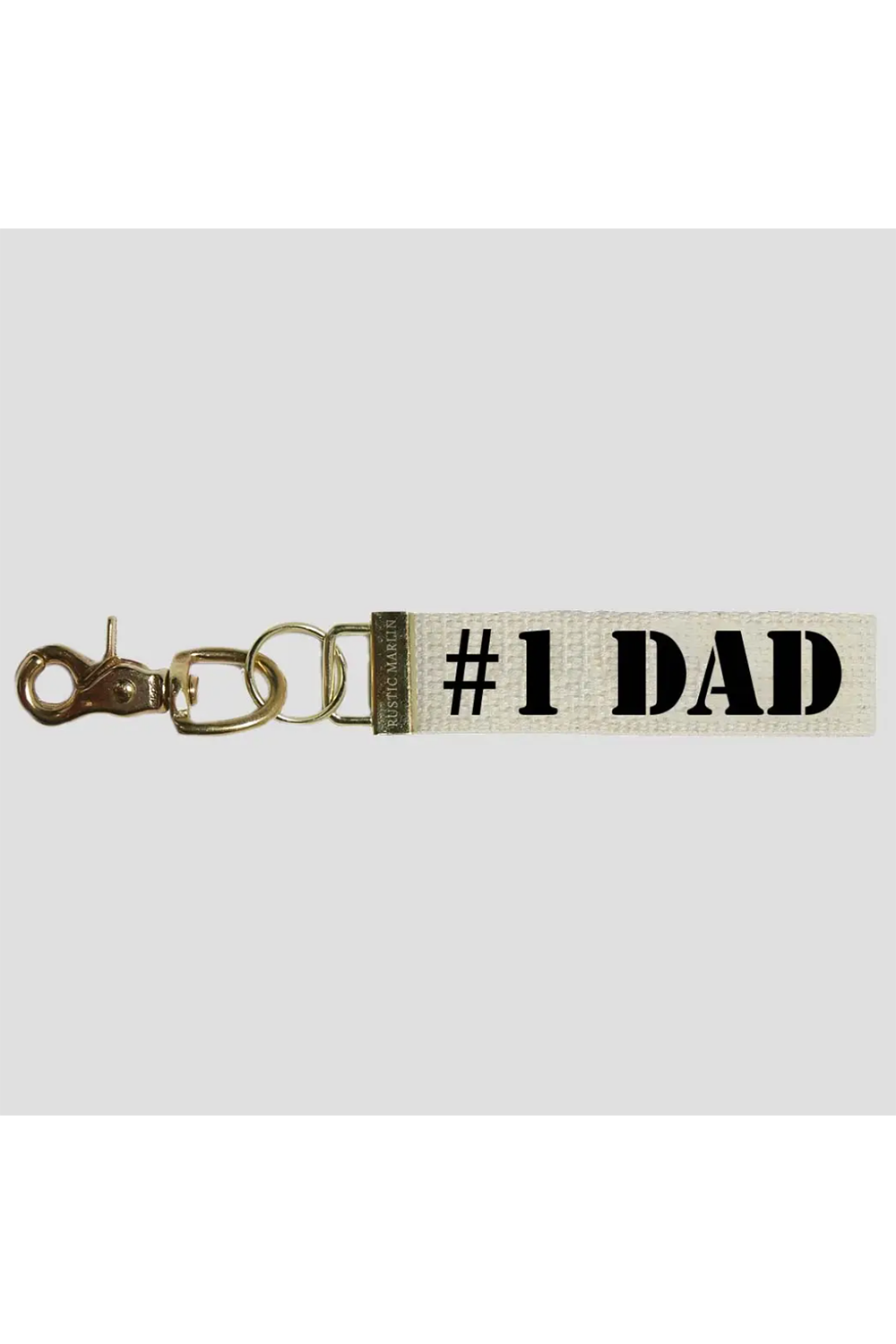 Rustic Keychain - #1 Dad
