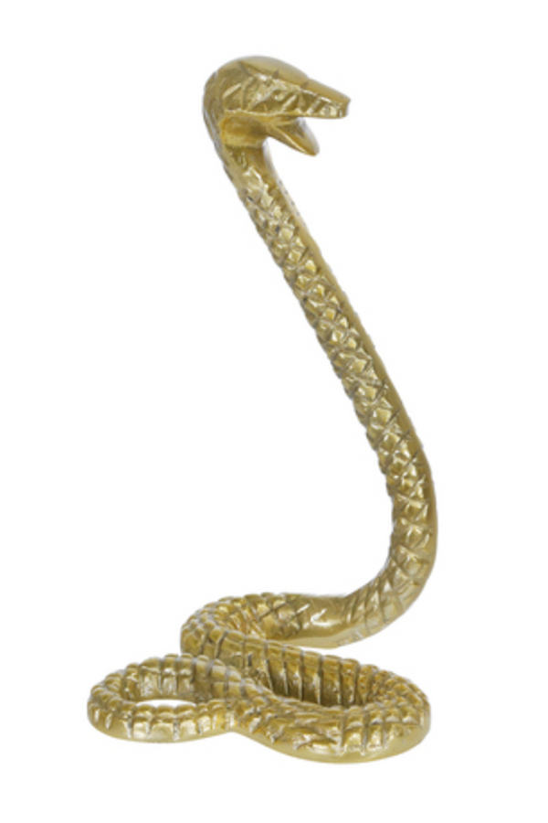 Metal Gold Snake Figure