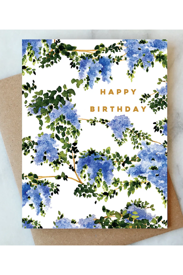 AJD Birthday Card - Wisteria