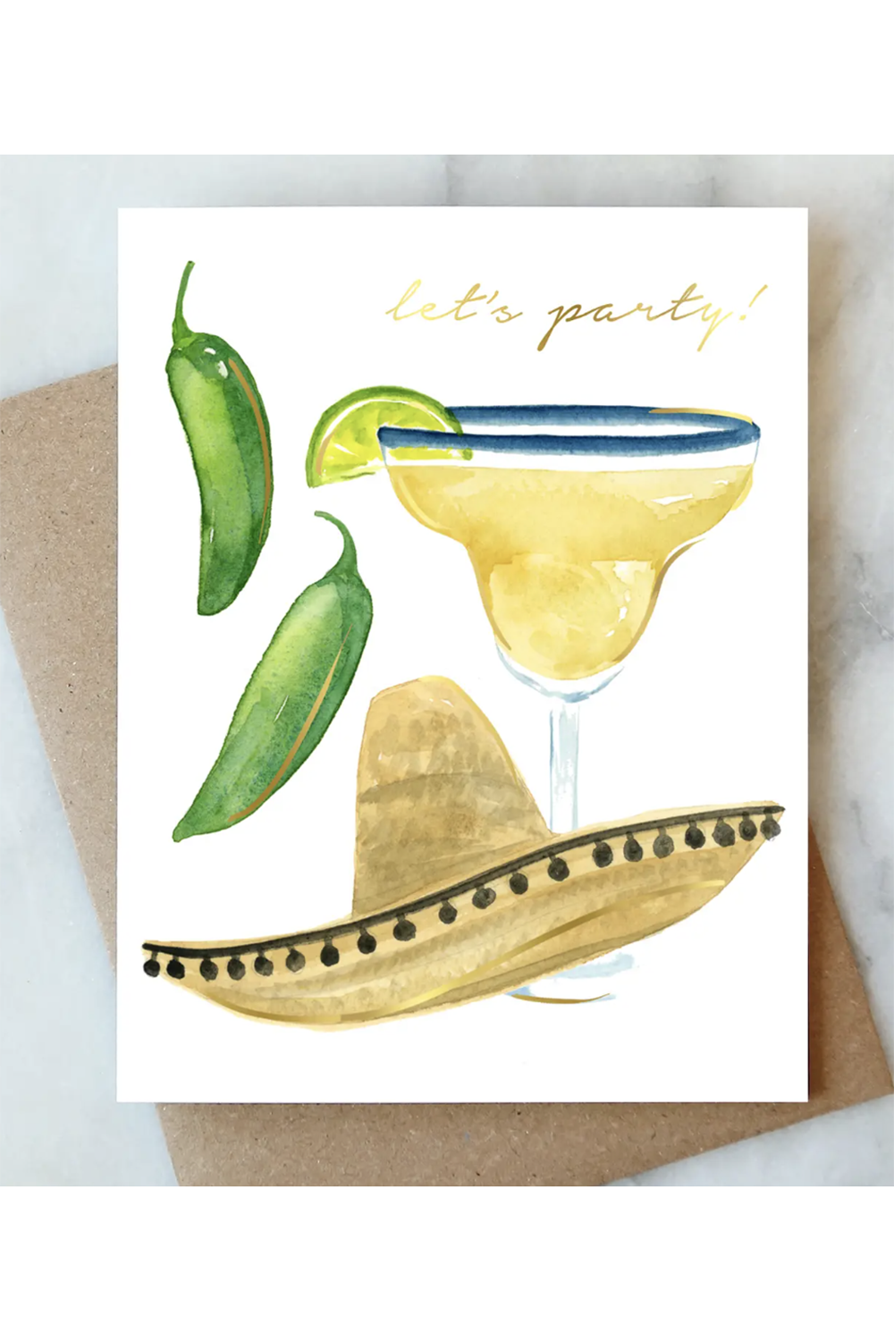 AJD Greeting Card - Let's Party Fiesta