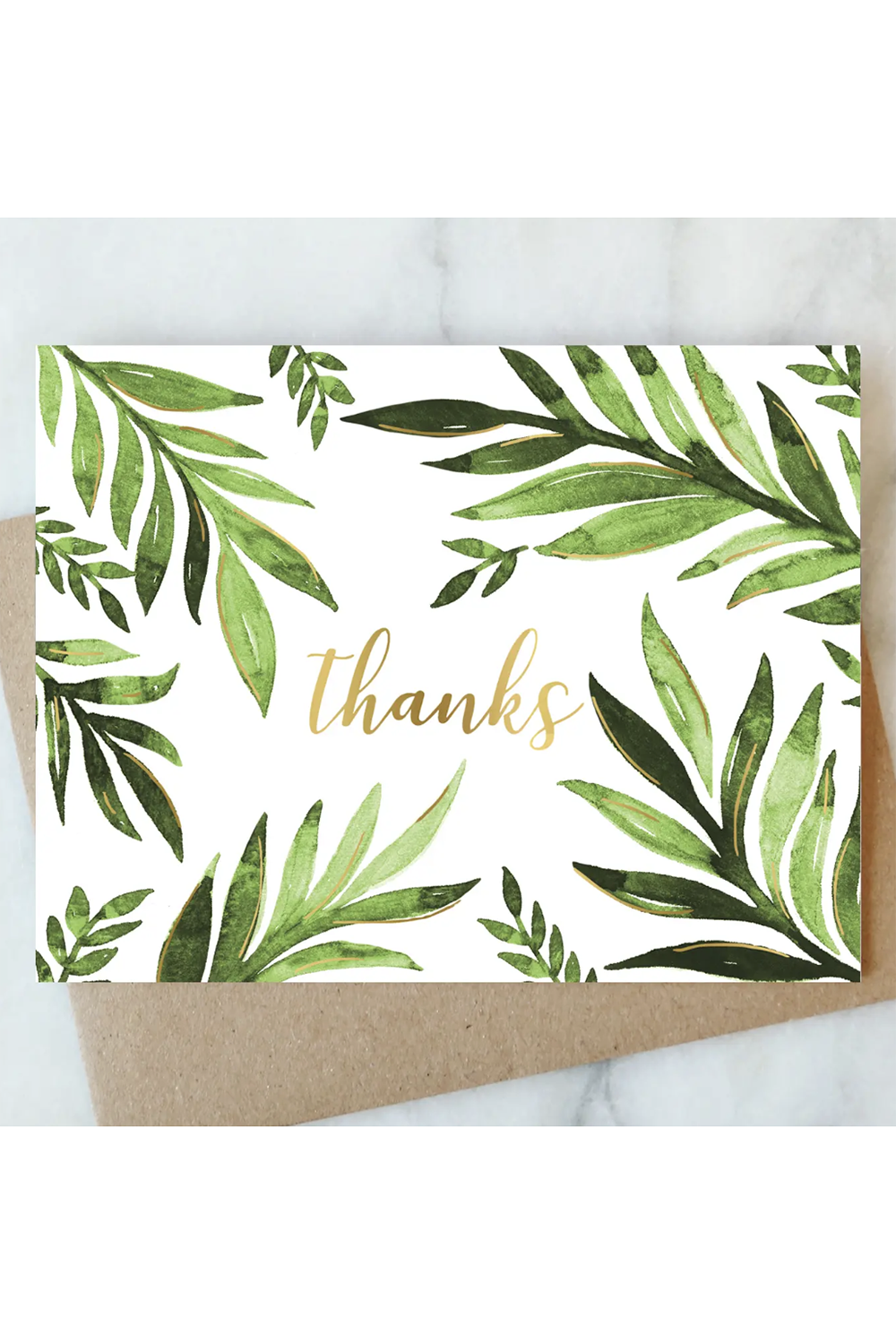 AJD Thank You Card - Leaf