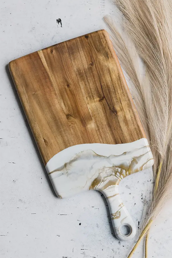 Lynnie Cheeseboard - 8x16" Acacia Gold Quartz