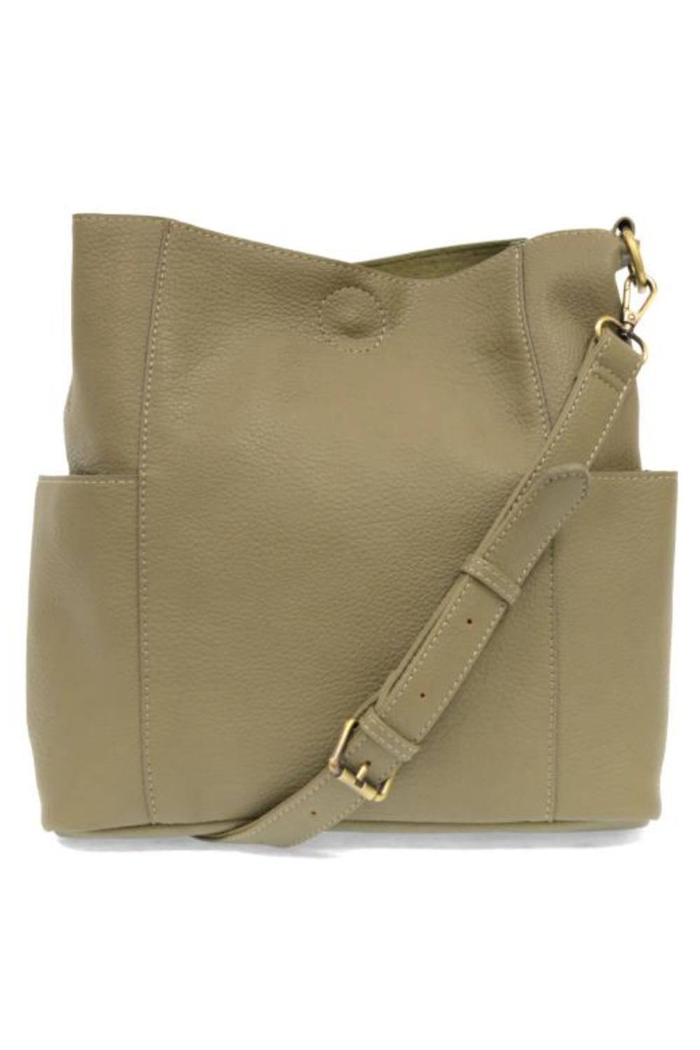 Joy Kayleigh Side Pocket Bucket Bag - Sage