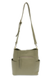 Joy Kayleigh Side Pocket Bucket Bag - Sage