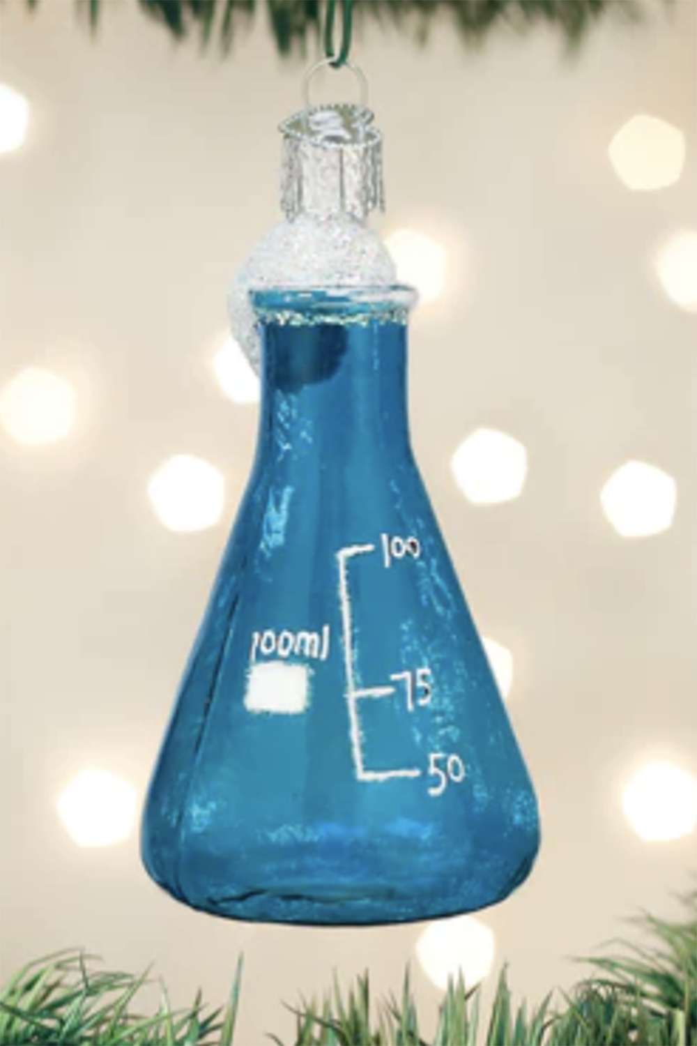 Glass Ornament - Science Beaker