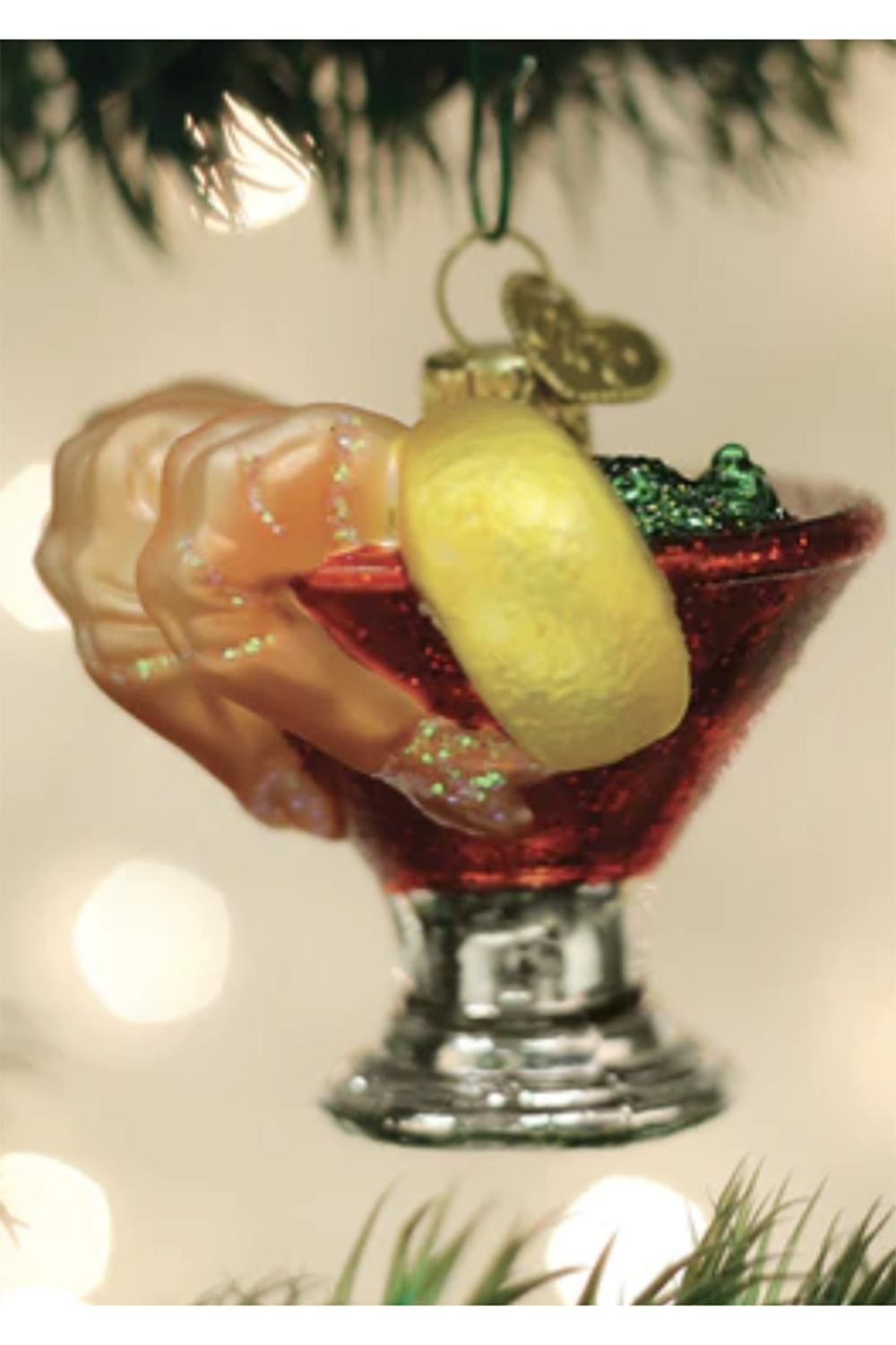 Glass Ornament - Shrimp Cocktail