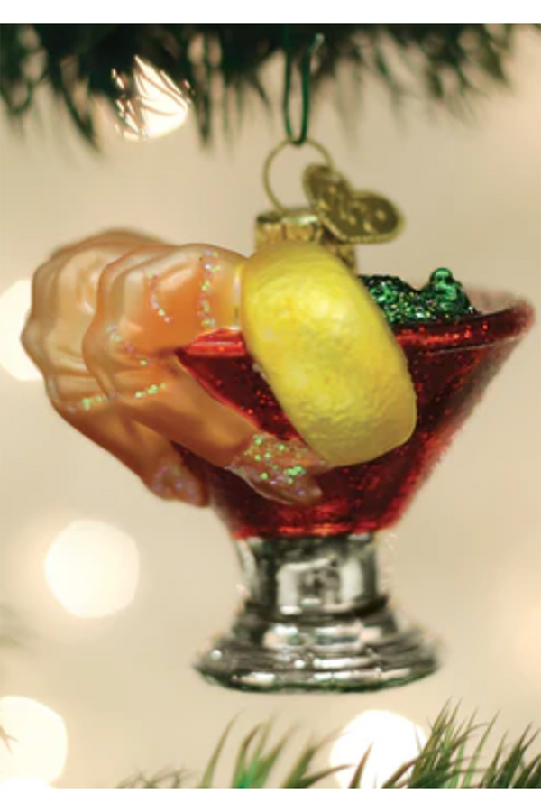 Glass Ornament - Shrimp Cocktail