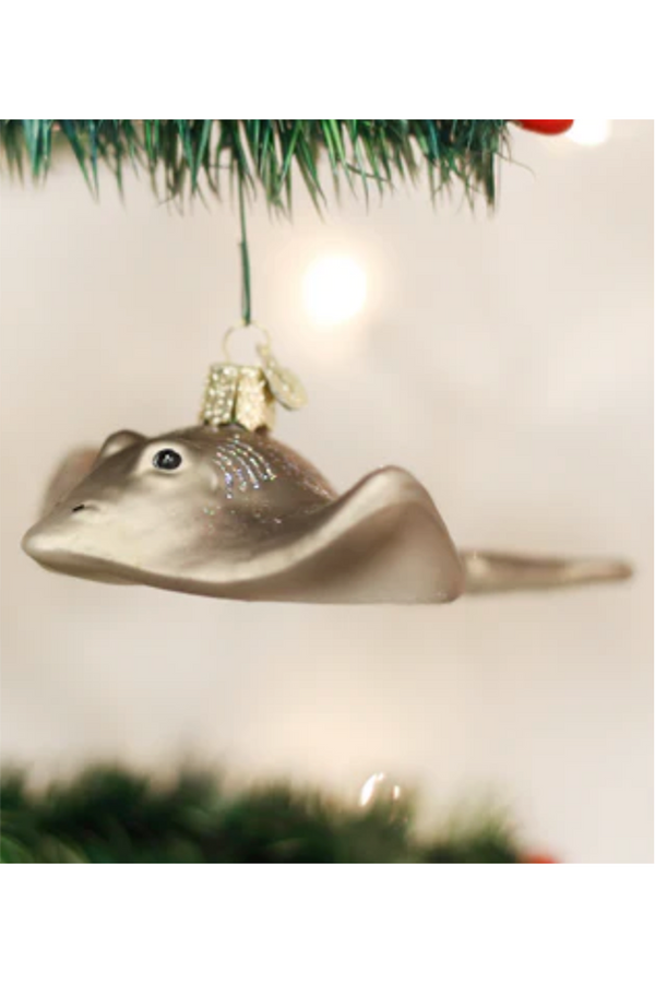 Glass Ornament - Stingray