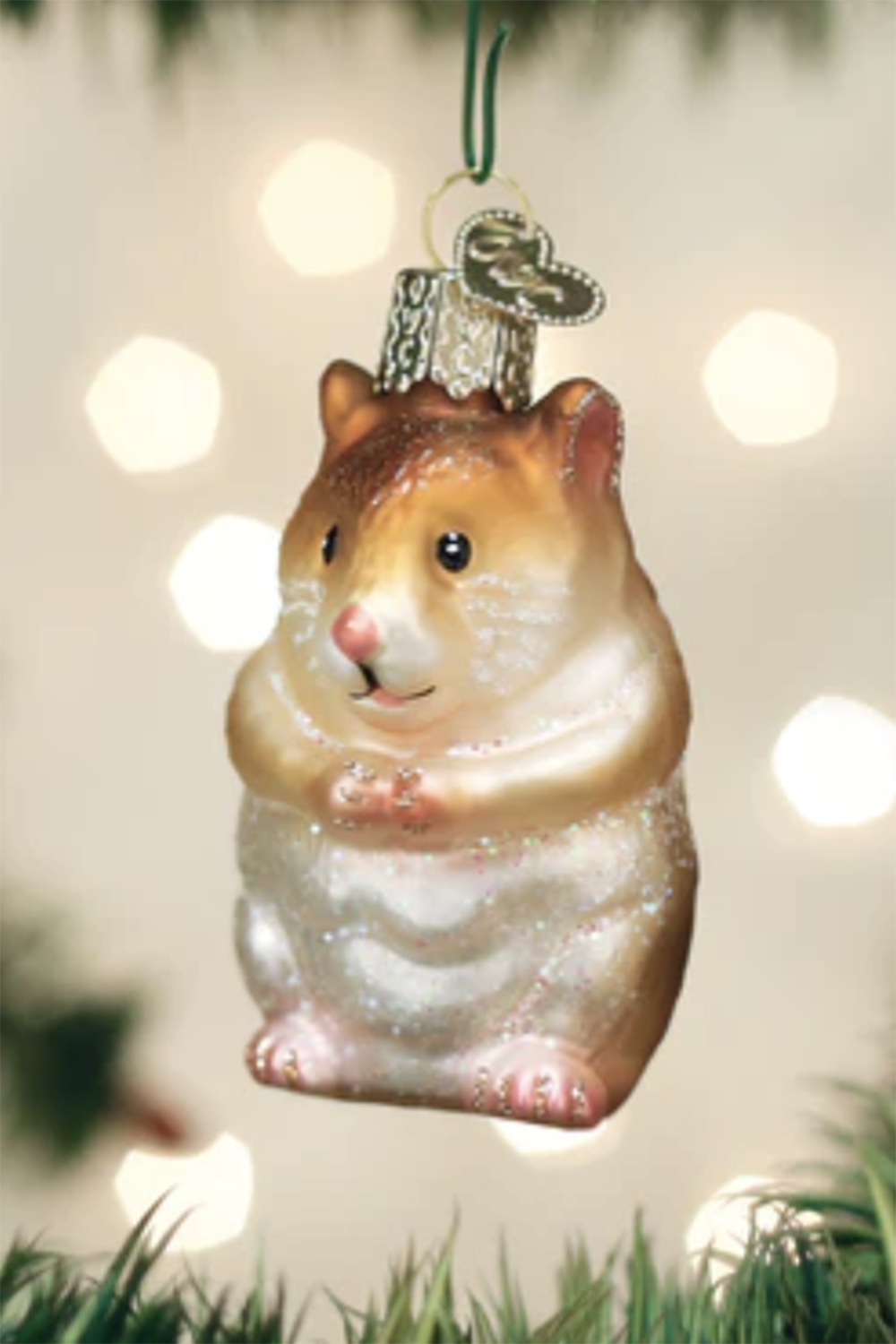 Glass Ornament - Hamster