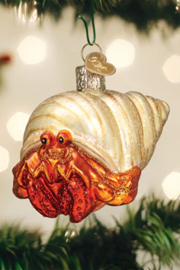 Glass Ornament - Hermit Crab