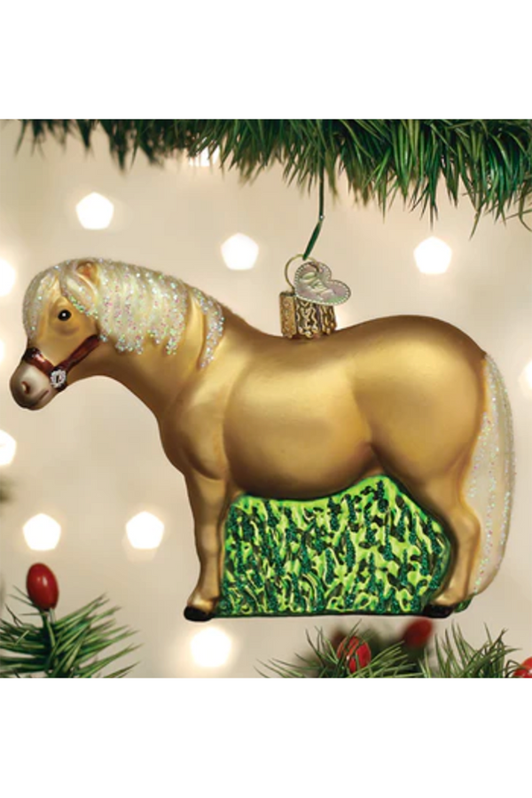 Glass Ornament - Shetland Pony