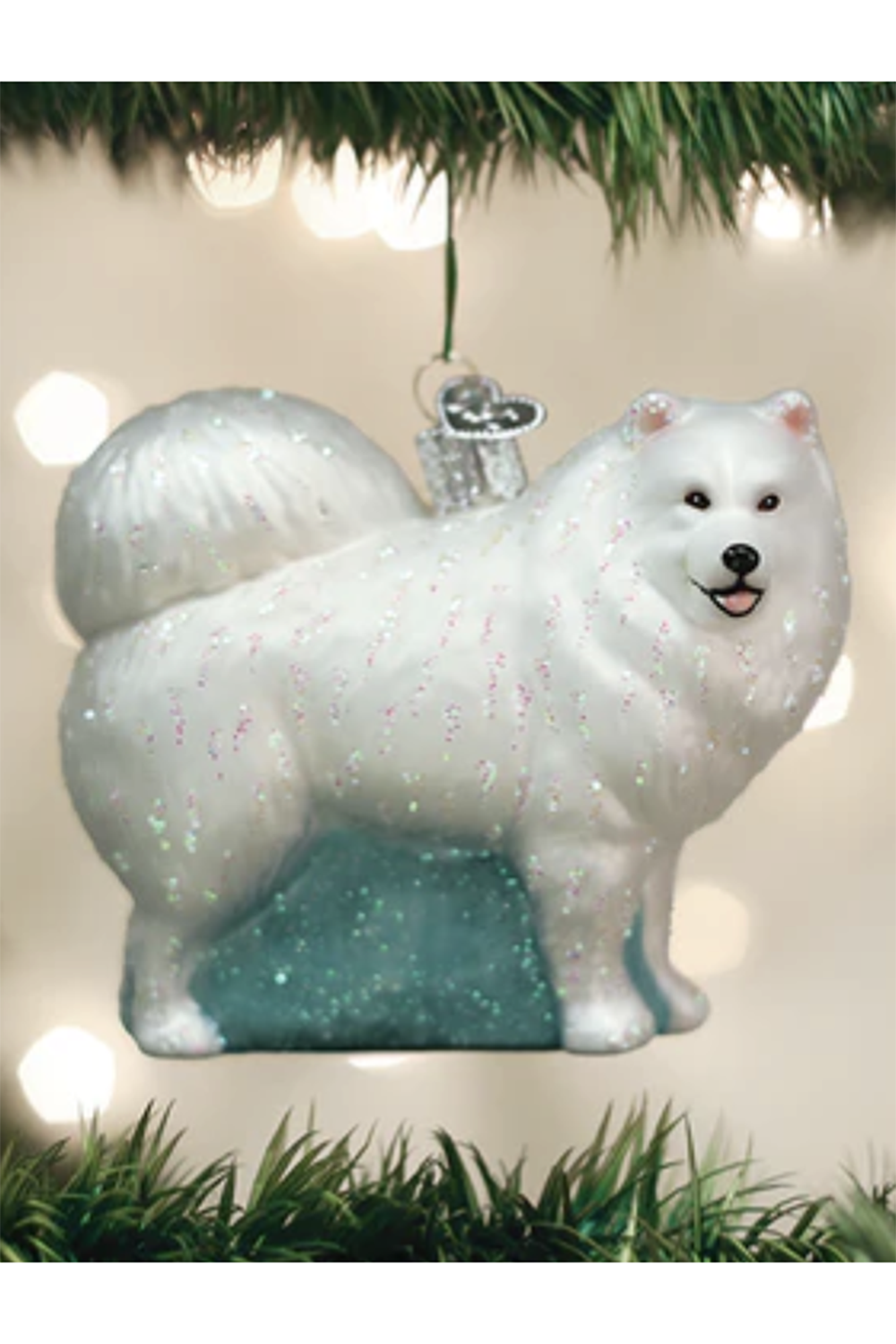 Glass Ornament - Samoyed