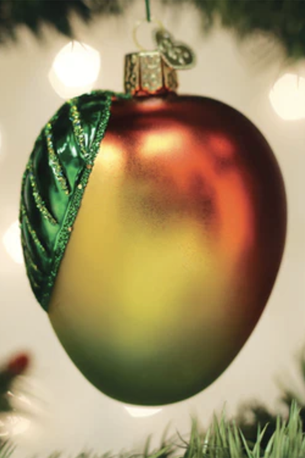 Glass Ornament - Mango