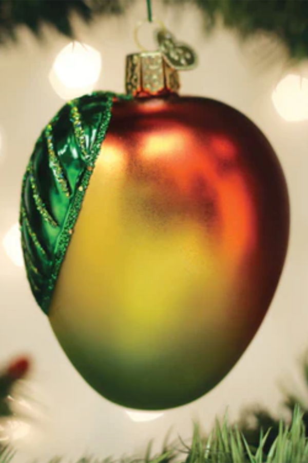 Glass Ornament - Mango