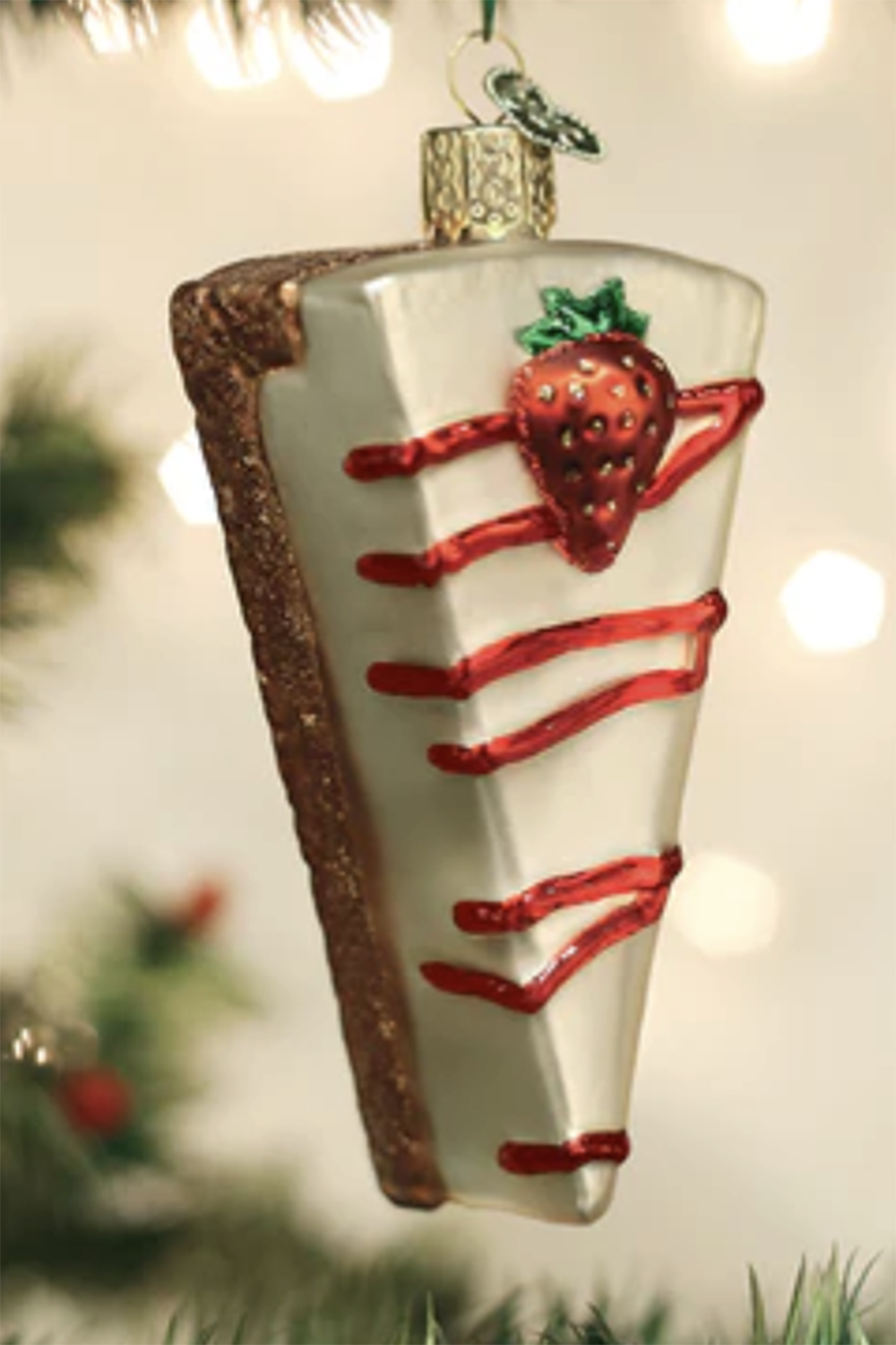 Glass Ornament - Cheesecake