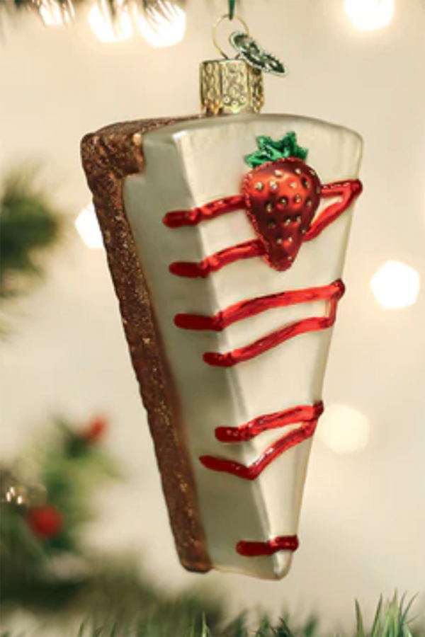 Glass Ornament - Cheesecake