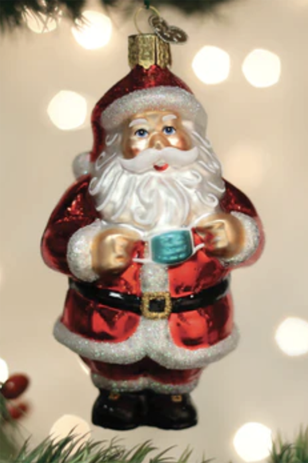 Glass Ornament - Santa Revealed