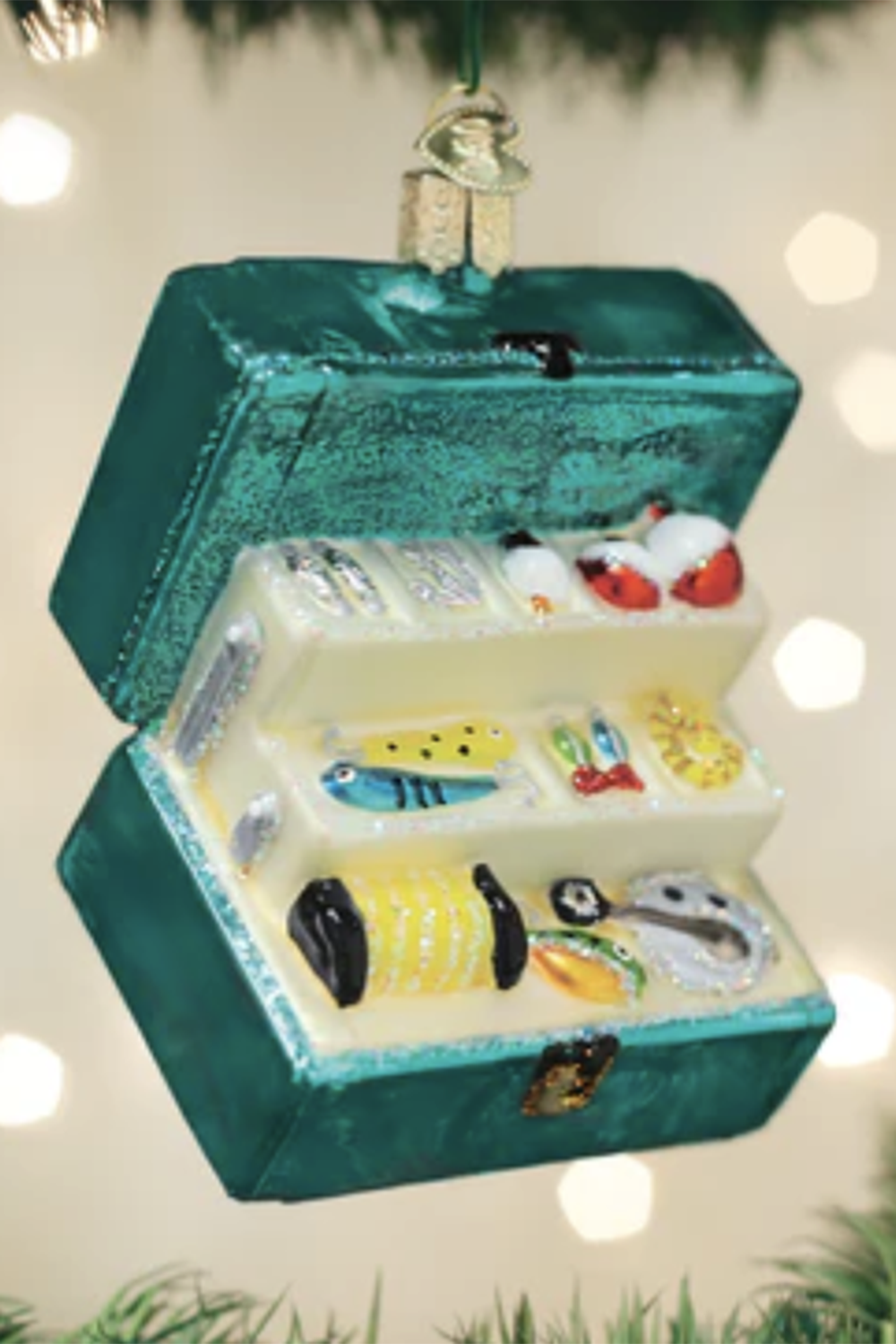 Glass Ornament - Tackle Box