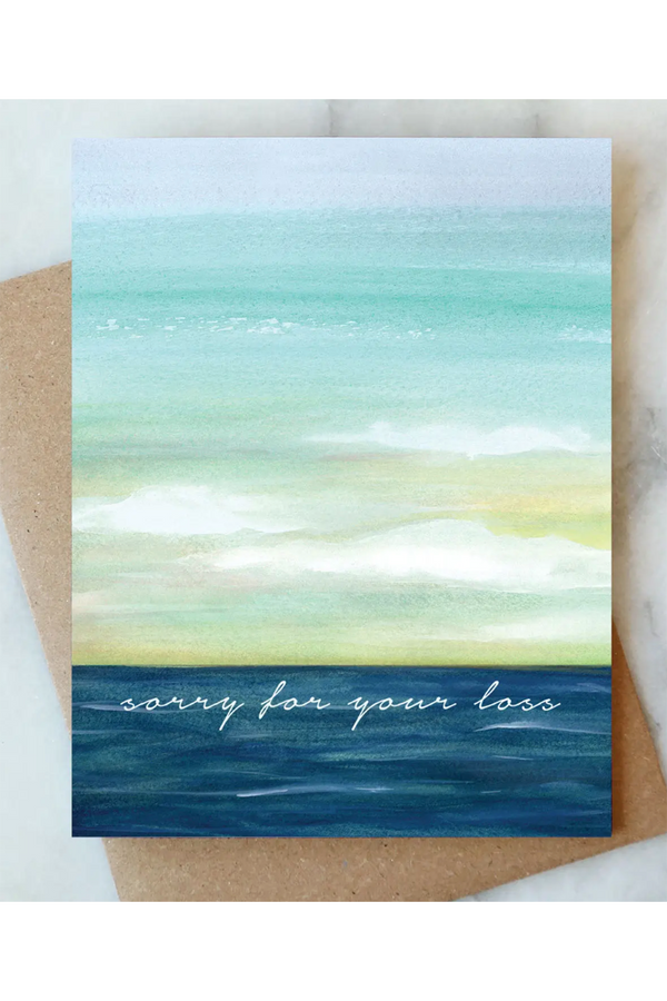 AJD Sympathy Card - Ocean Sorry