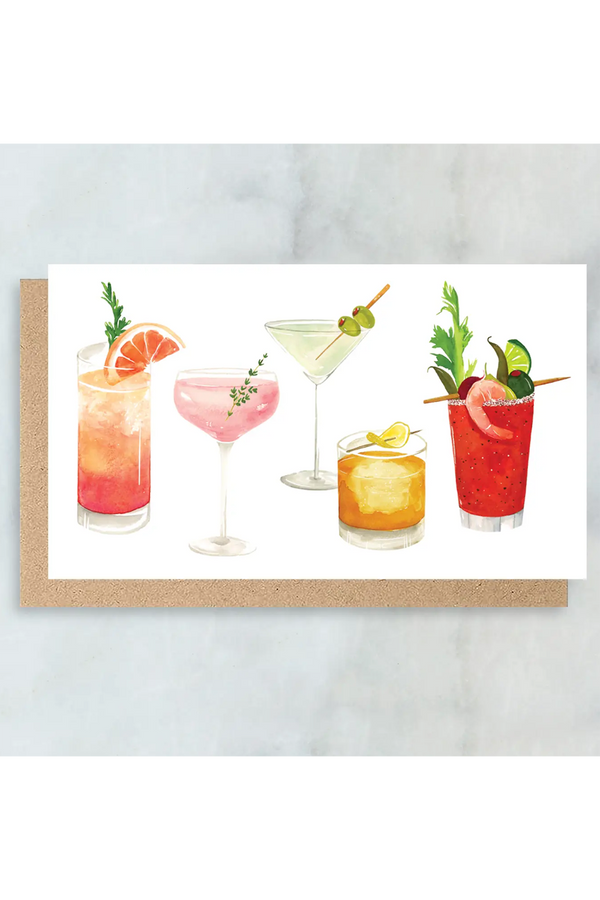 AJD Mini Boxed Card Set - Cocktails