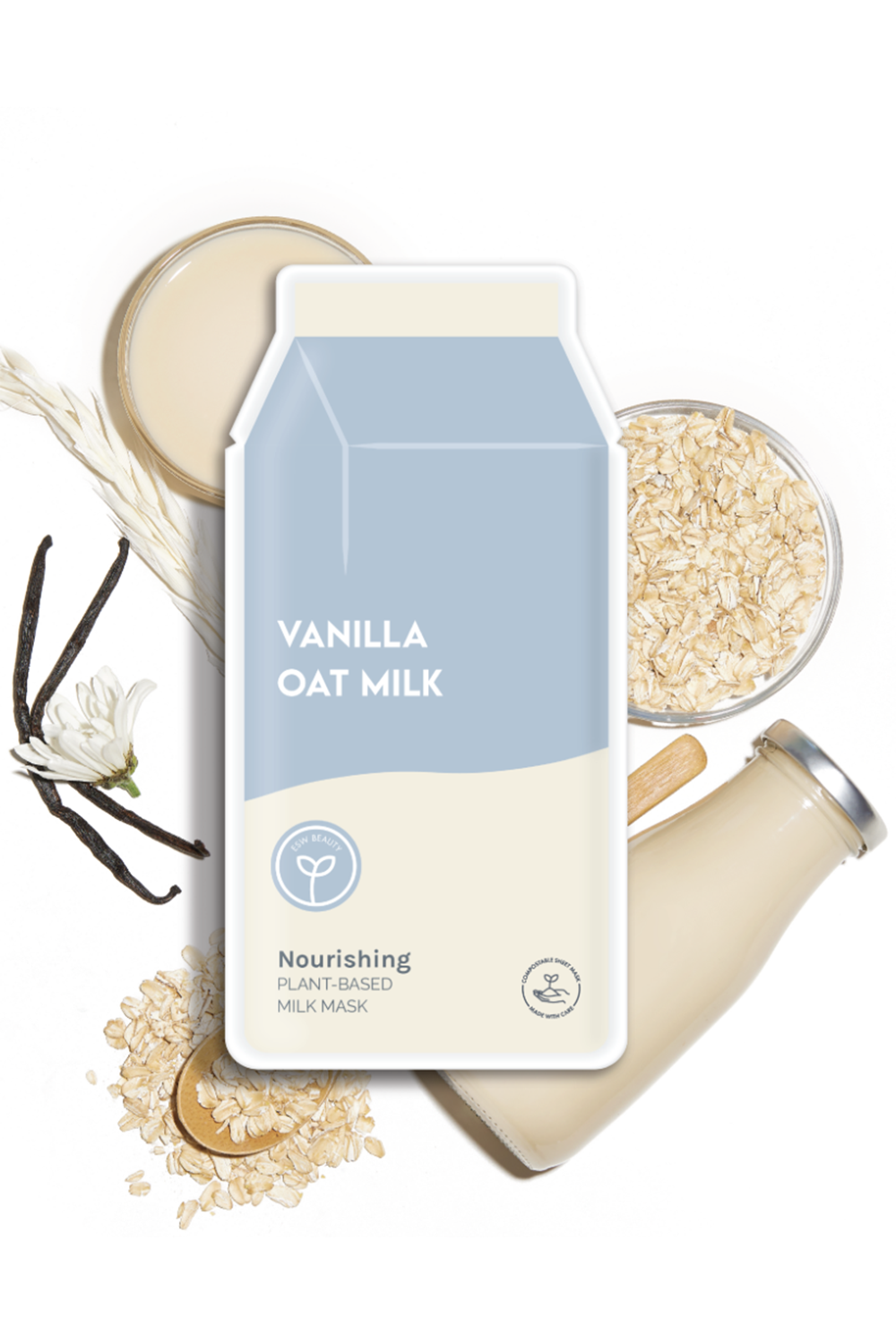 Plant-Based Milk Facial Mask - Vanilla Oat