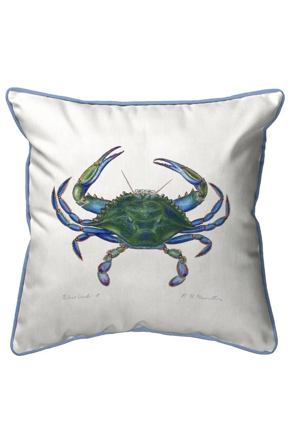Corded Pillow - Blue Crab Male
