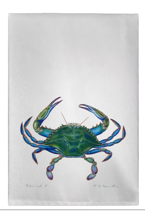 BD Guest Towel - Blue Crab Male