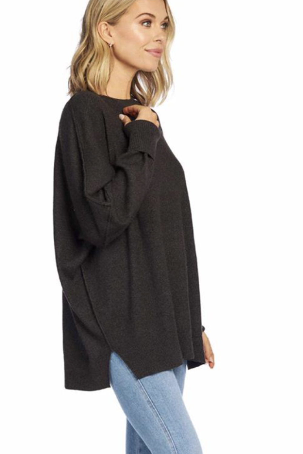 Astrid Ribbed Sweater - Charcoal