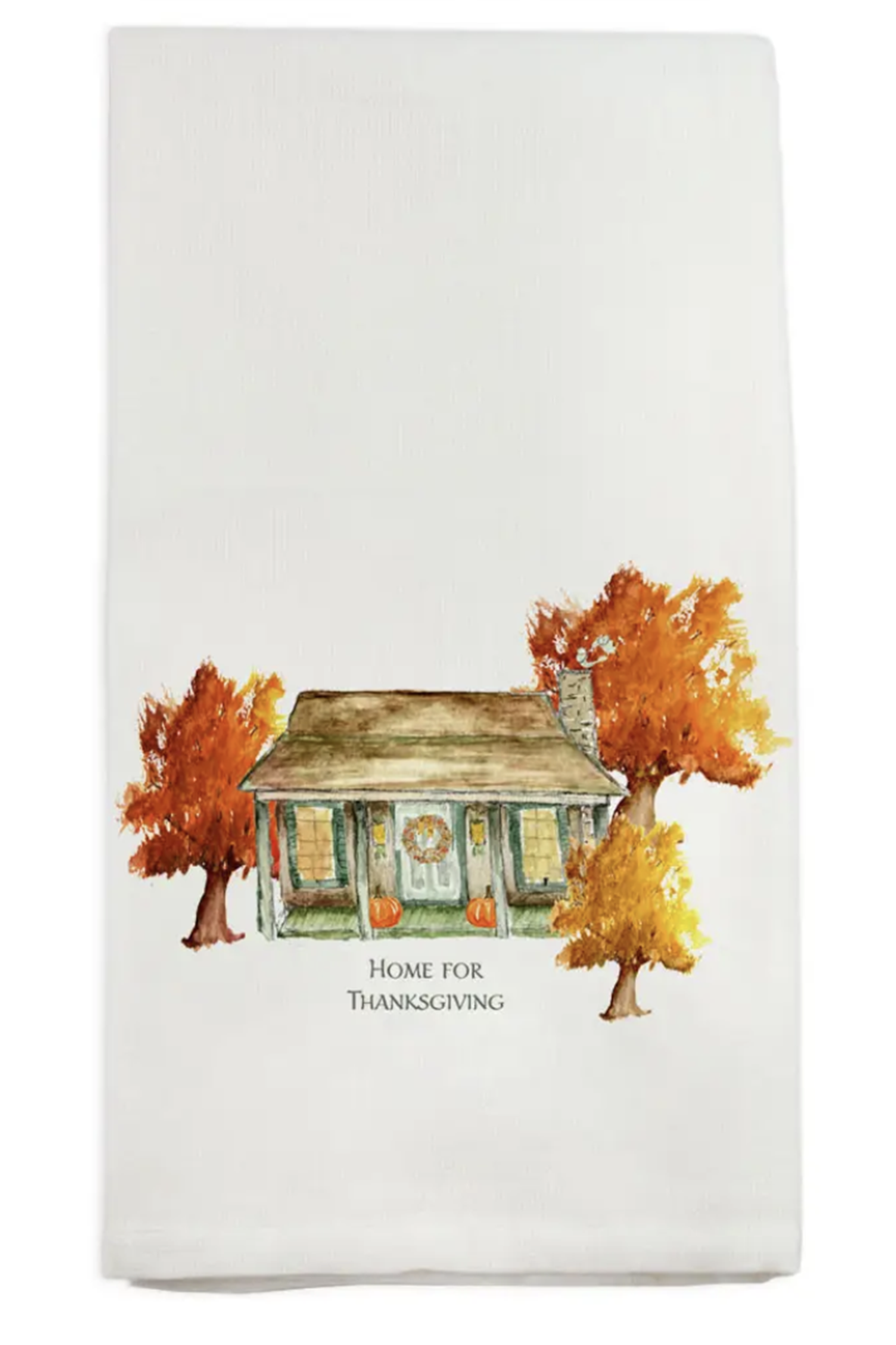 FG Watercolor Tea Towel - Home for Thanksgiving