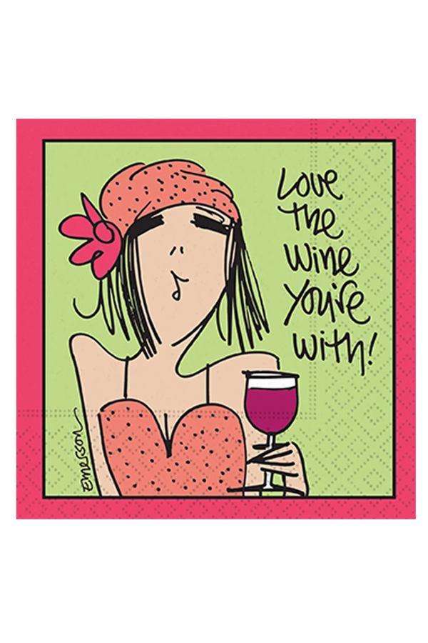 Cocktail Napkins - Love the Wine You're With