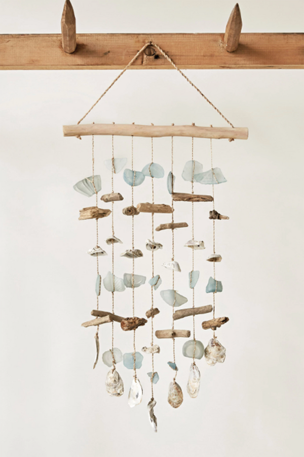 Hanging Driftwood Wind Chime / Wall Decor