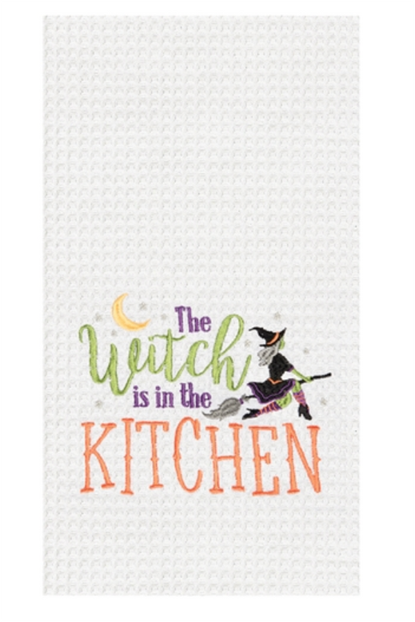 Halloween Waffle Towel - Witch Kitchen