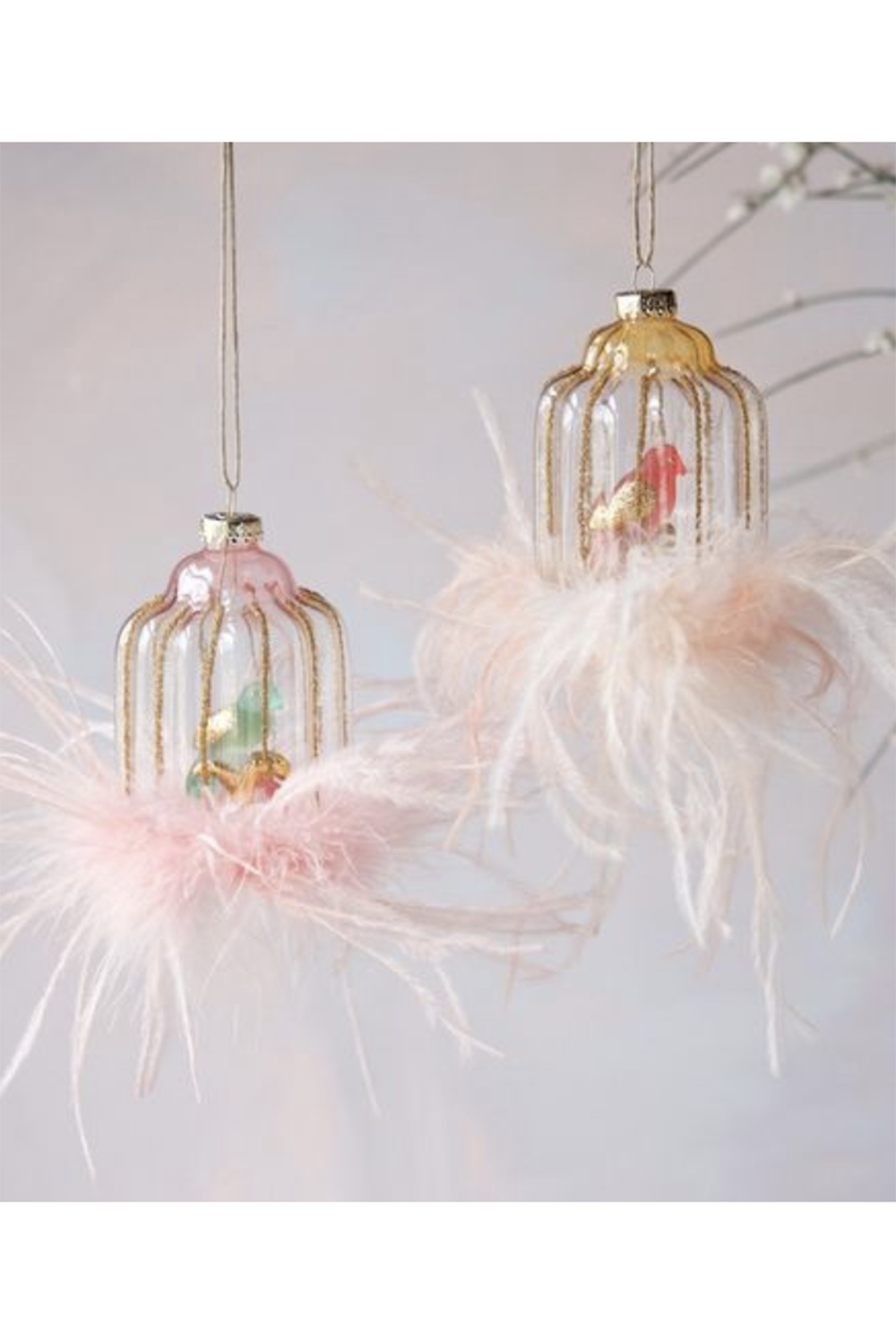 Glass Ornament - Birdcage