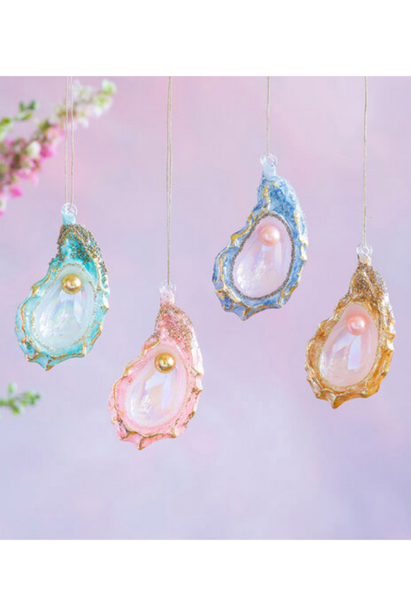 Glass Ornament - Colorful Oyster