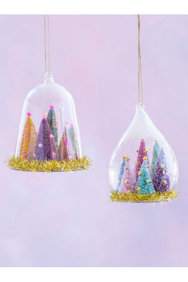 Glass Ornament - Wacky Woods Dome