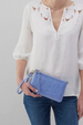 SIDEWALK SALE ITEM - Darcy Crossbody Bag - Embossed Periwinkle