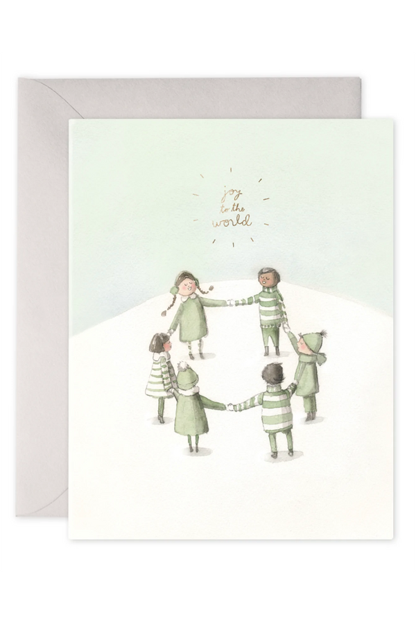 EFRAN Holiday Greeting Card - Joy to the World