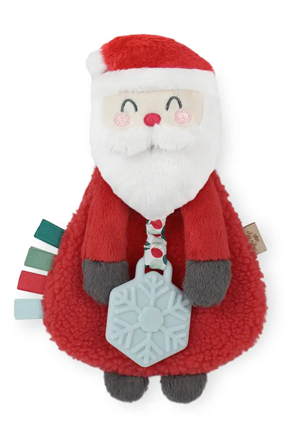 Lovey with Teether Toy - Holiday Santa
