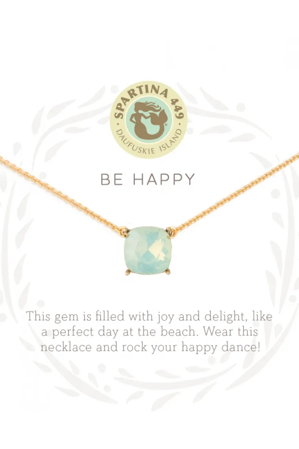 Sea La Vie Necklace - Gold Be Happy Sea Green