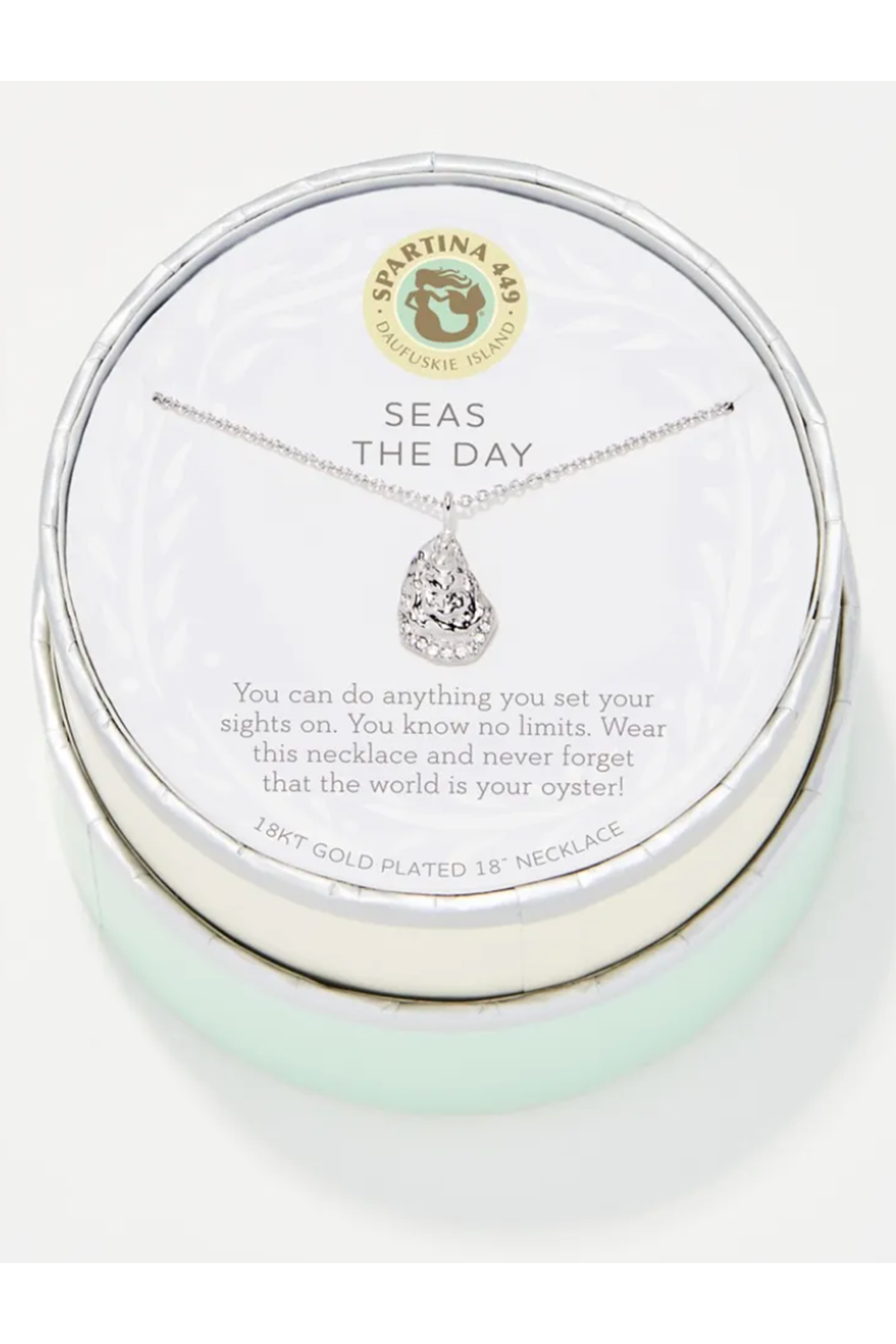 Sea La Vie Necklace - Silver Seas the Day Oyster