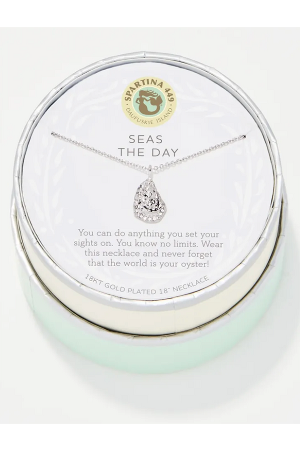 Sea La Vie Necklace - Silver Seas the Day Oyster
