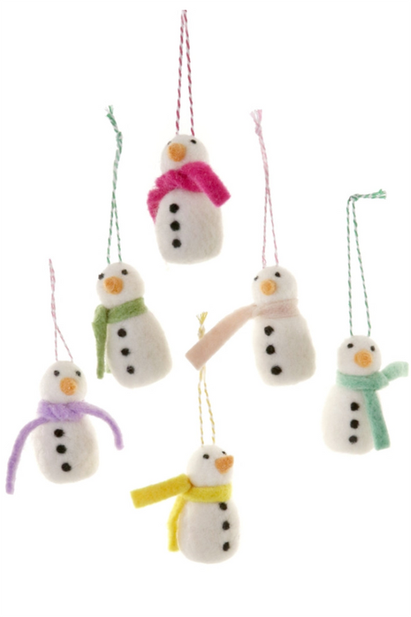 Soft Ornament - Merry & Bright Snowman