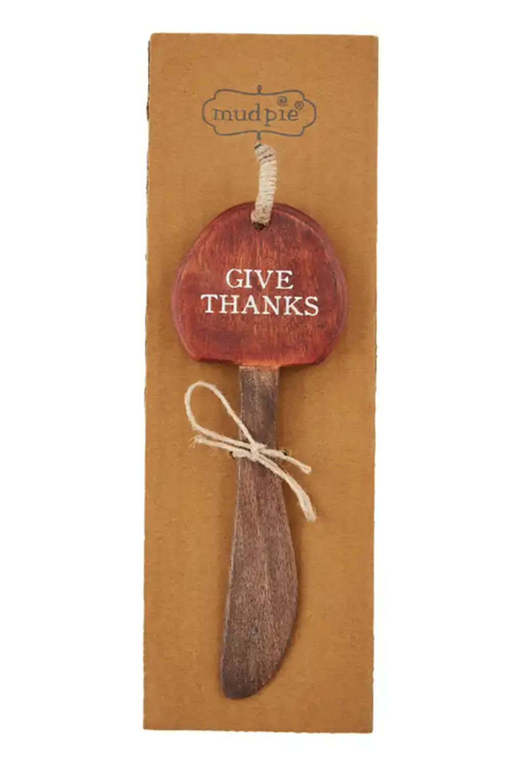 Wooden Fall Spreader - Give Thanks Pumpkin