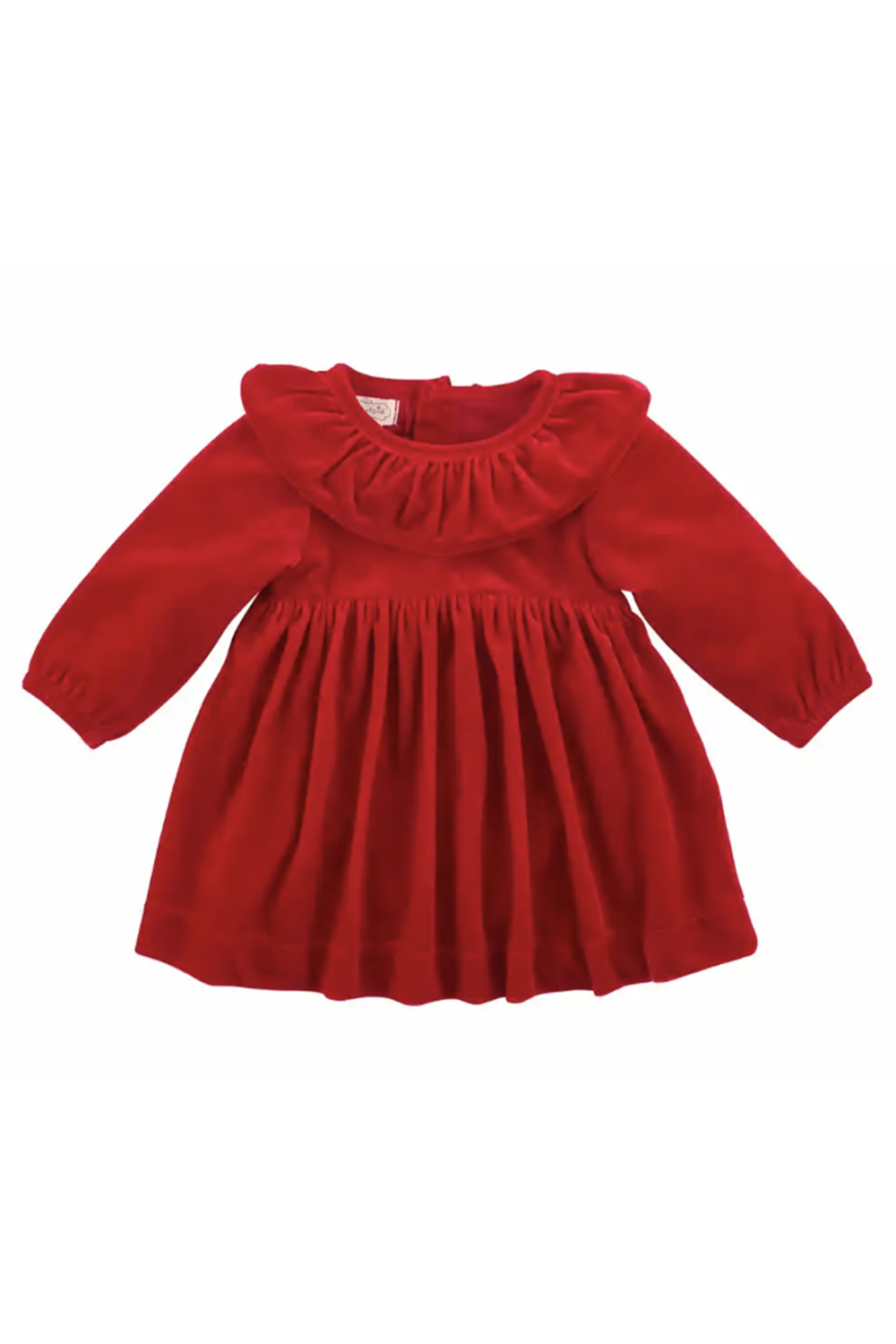 Little Girl's Red Velvet Dress