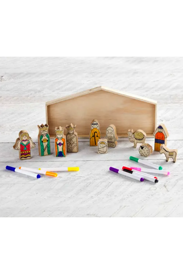 Kids Color Yourself Nativity Set