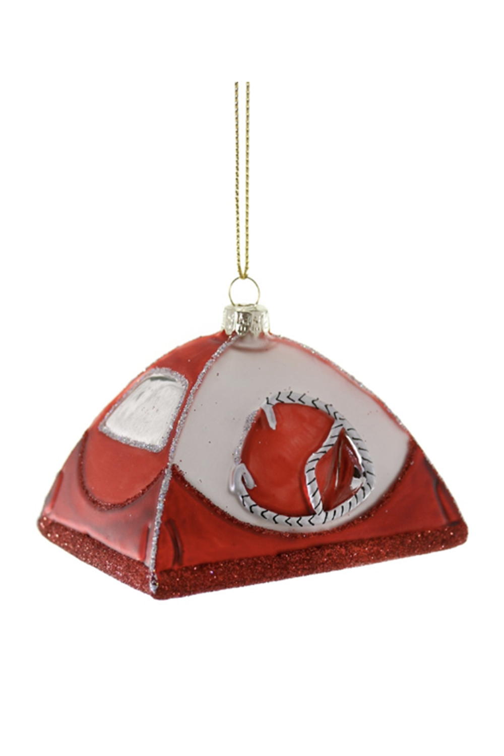 Glass Ornament - Camping Tent