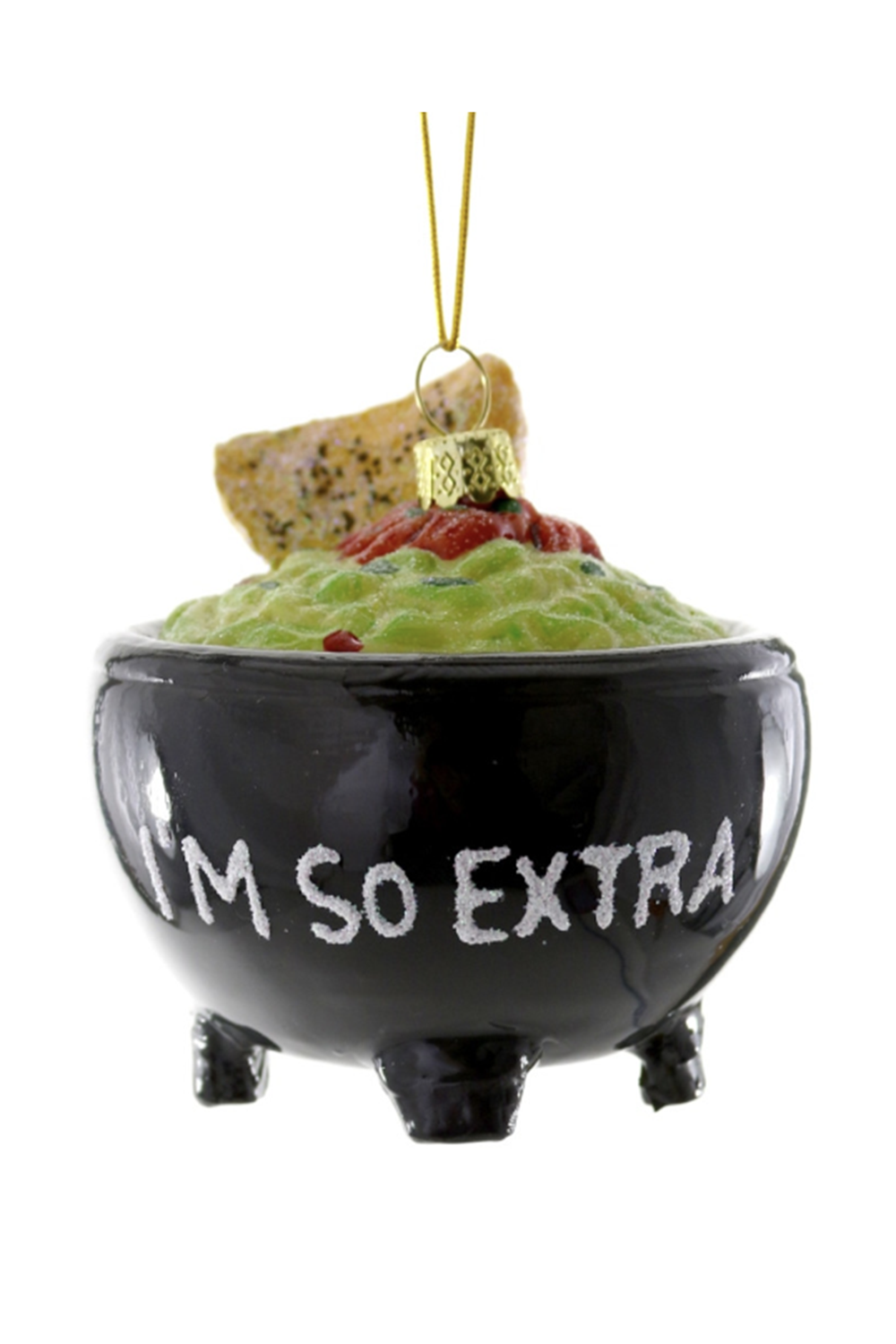 Glass Ornament - Guacamole "I am so Extra"