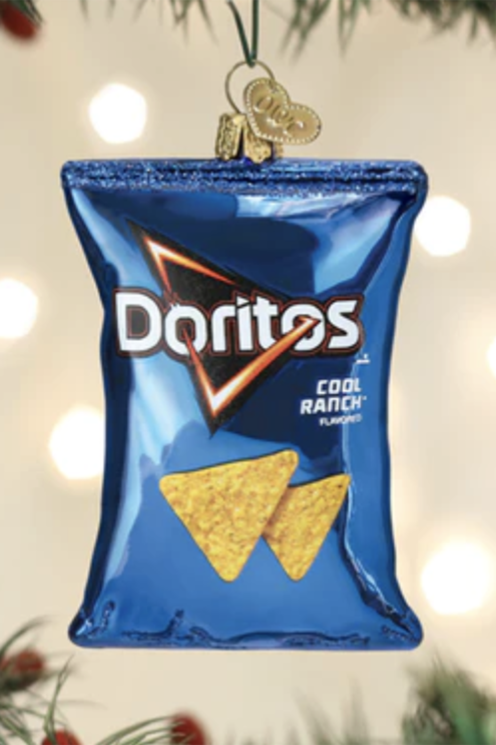 Glass Ornament - Doritos Cool Ranch Chips