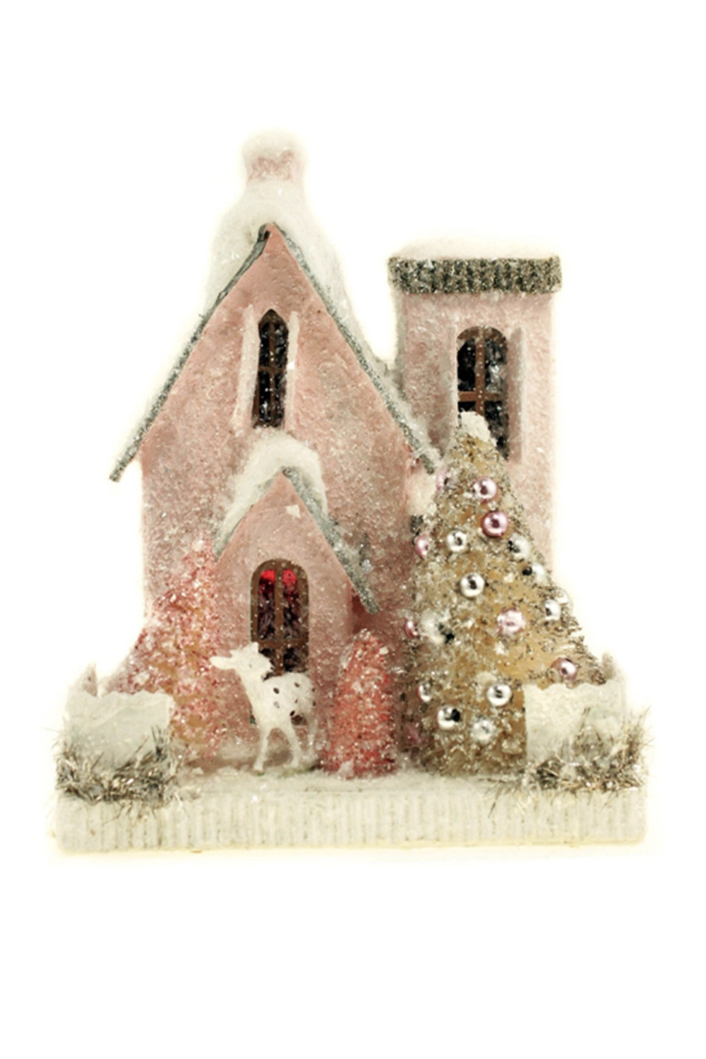 Whimsical Village House - Petite Pink House