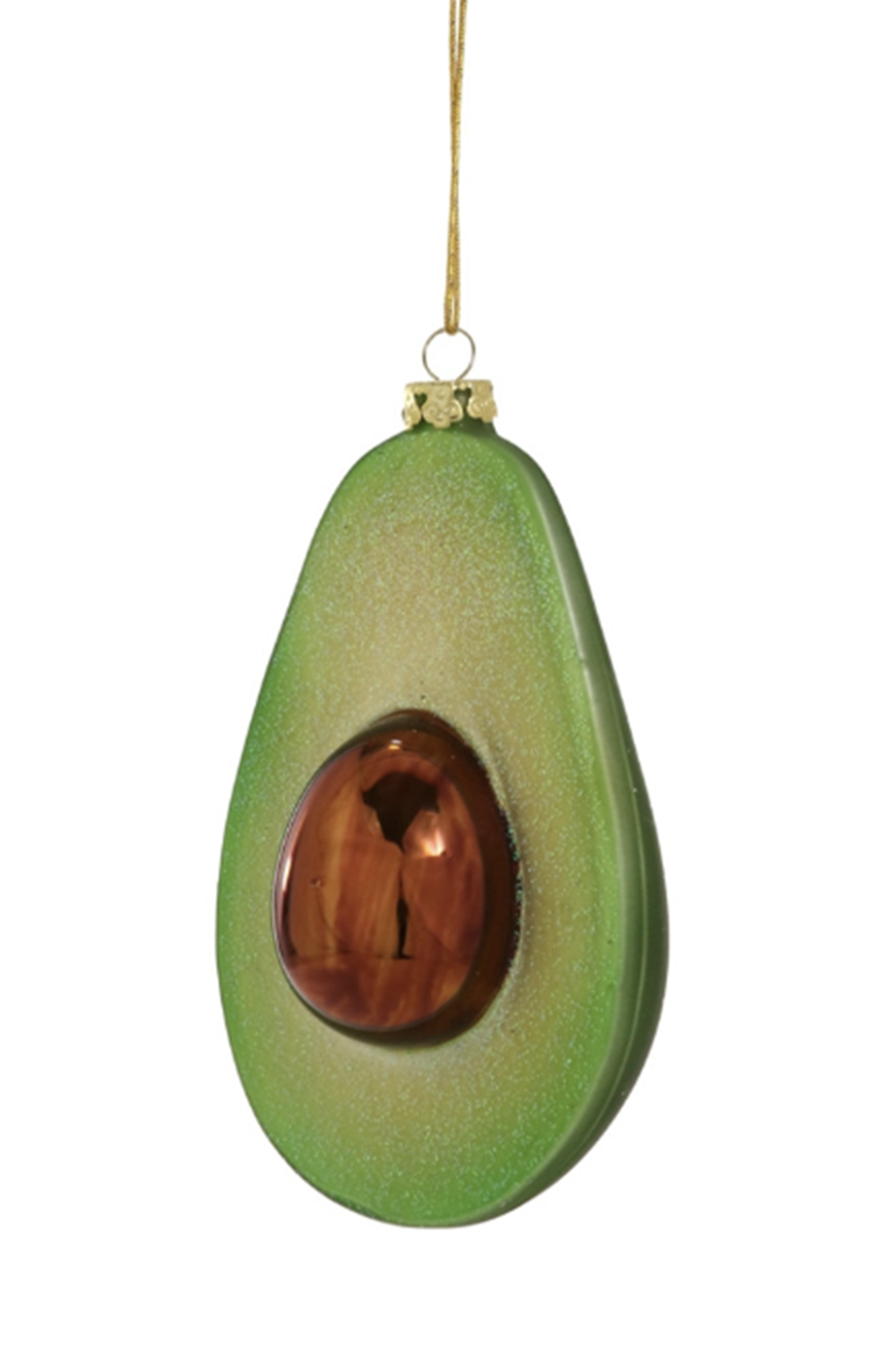 Glass Ornament - Classic Avocado